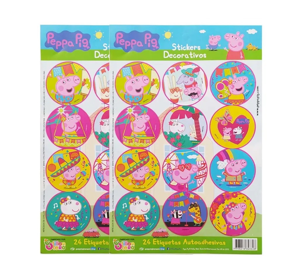 ETIQUETAS 2X12 OTERO PEPPA PIG