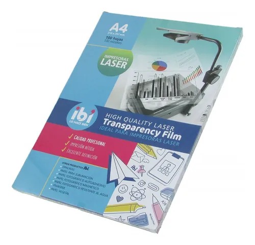 PAPEL FILMINA TRANSPARENTE A4 INK X100