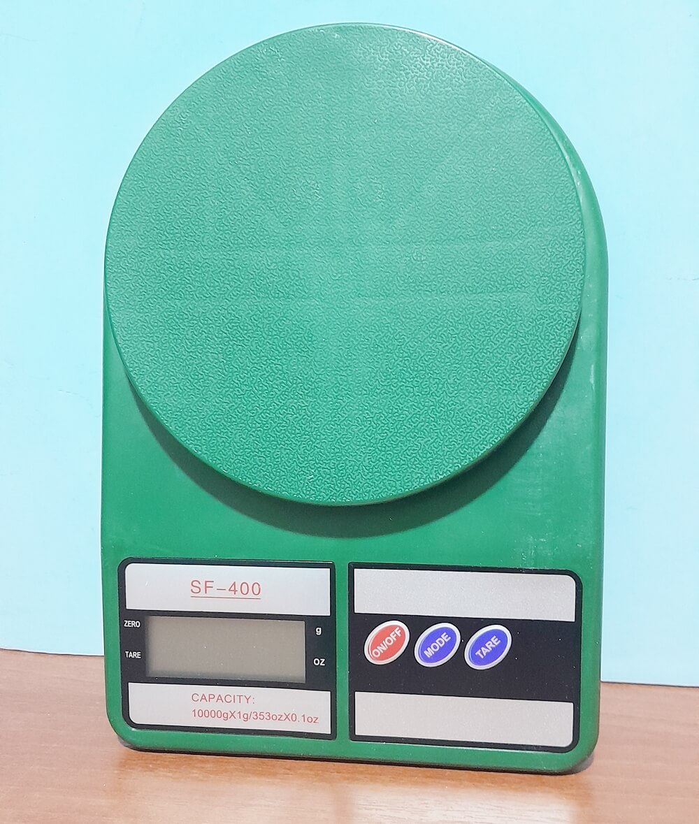 BALANZA DE COCINA  10 kg SF-400 VERDE
