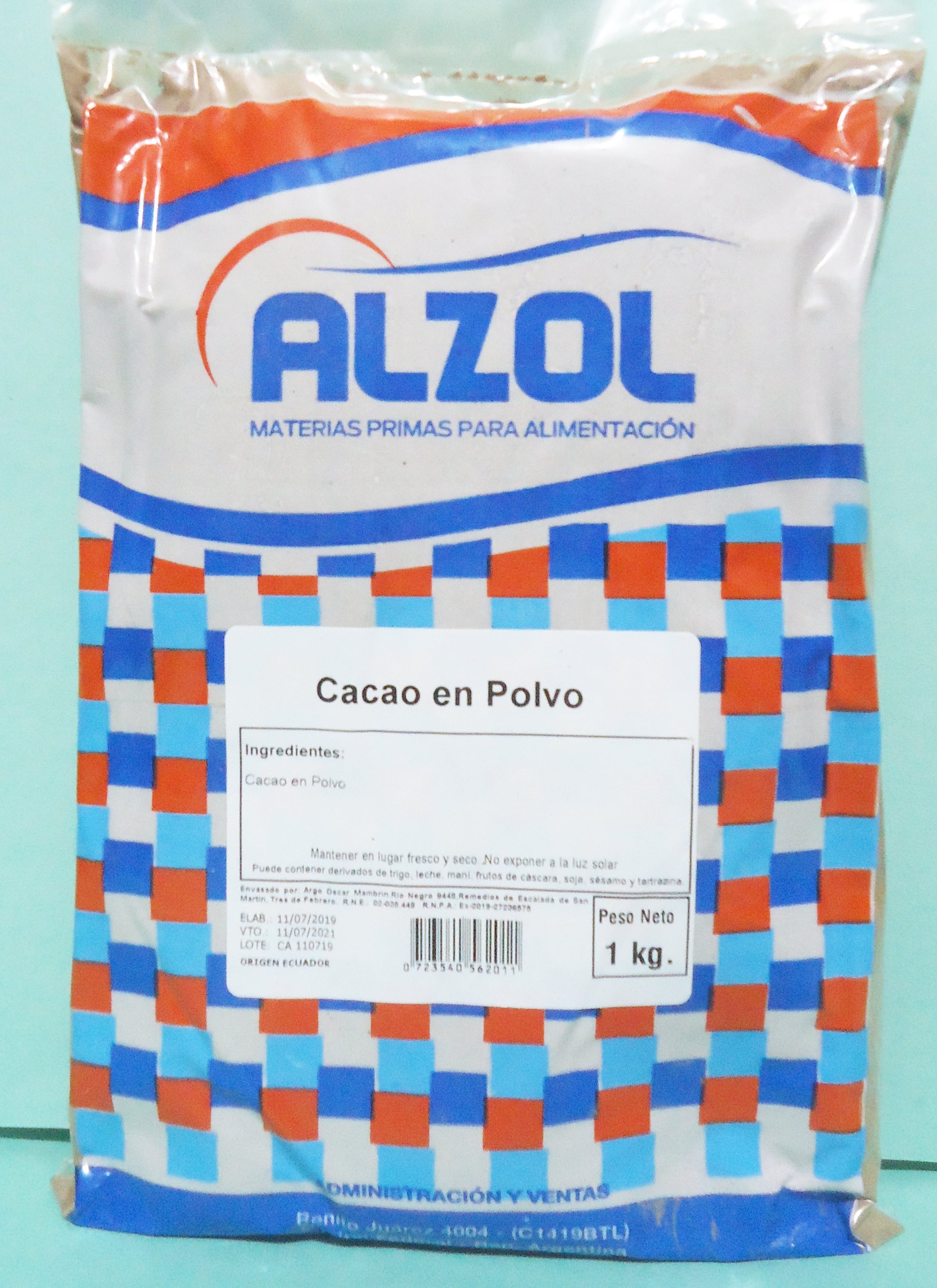 CACAO AMARGO ALZOL xKG.