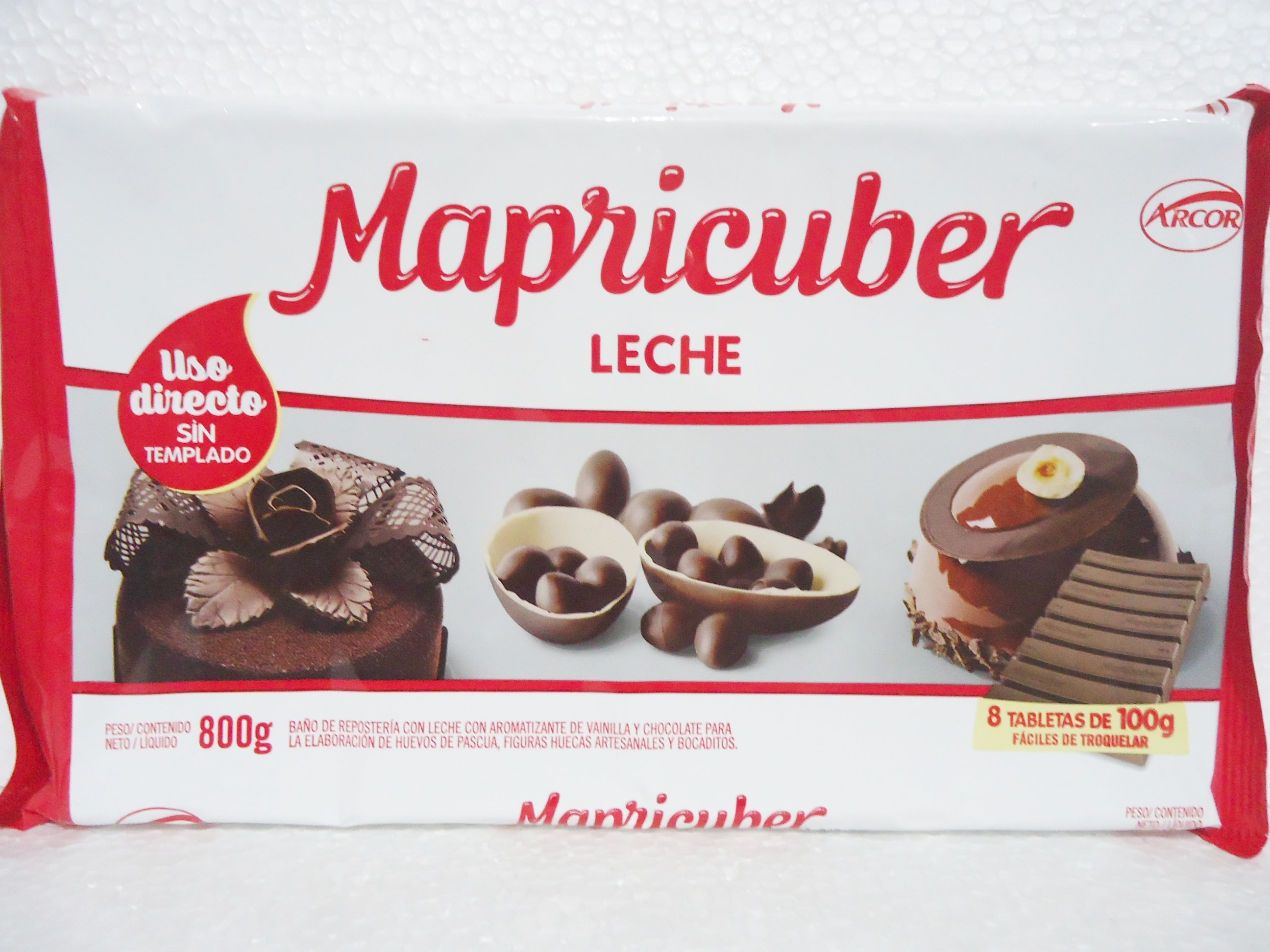 CHOCOLATE MAPRICUBER  x 800G LECHE