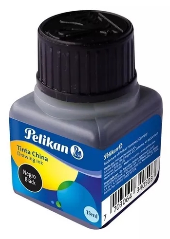 TINTA CHINA COLOR PELIKAN NEGRO