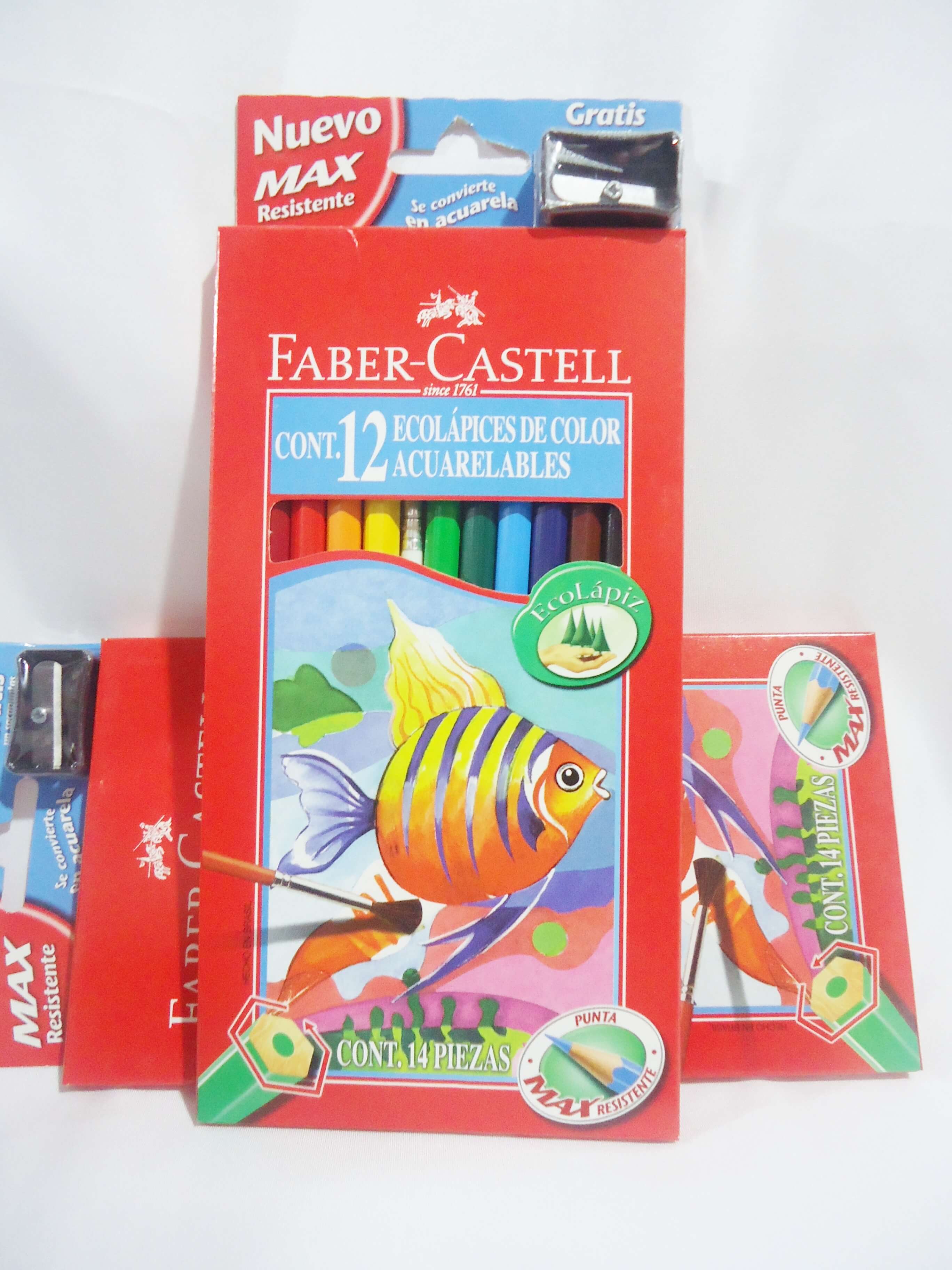 LAPICES DE COLOR FABER ACUARELABLES x12