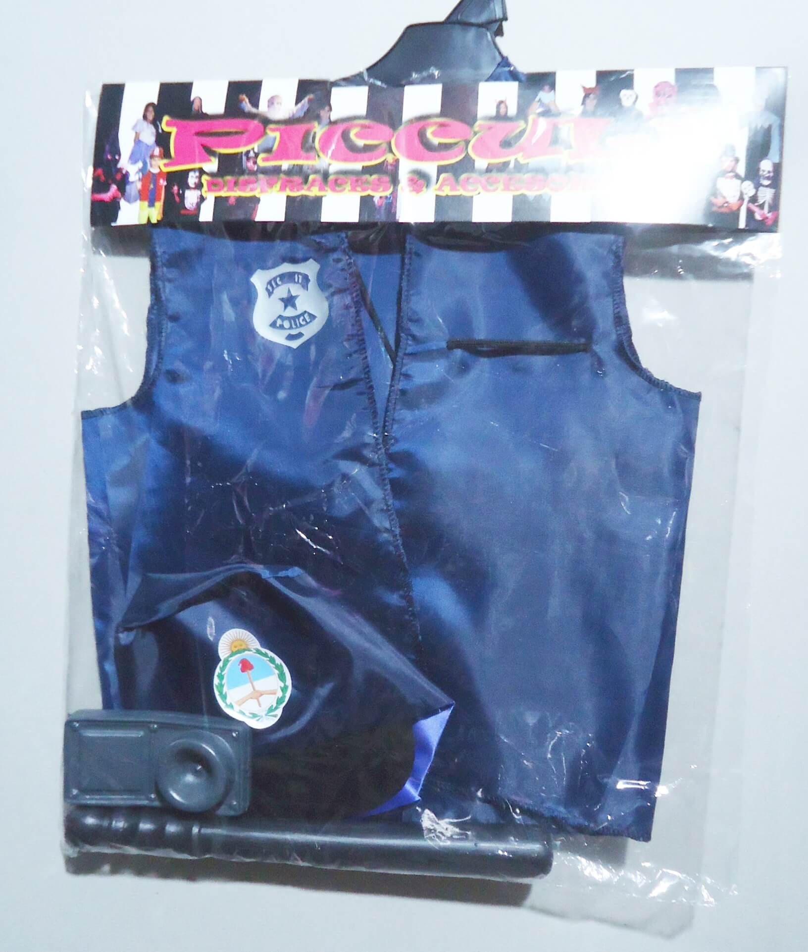 DISFRAZ SET POLICIA MIC Y MAC