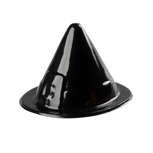 SOMBRERO DE BRUJA PLASTICO NEGRO
