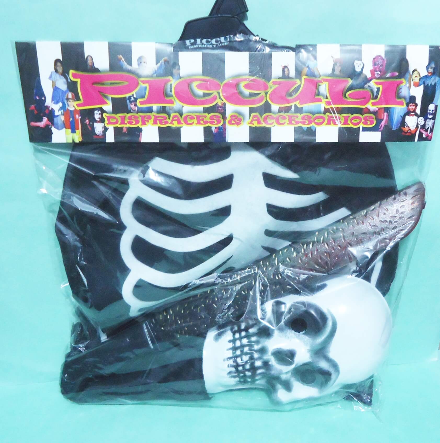 DISFRAZ SET ESQUELETO MIC Y MAC