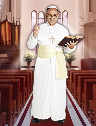 DISFRAZ CANDELA ADULTO EL PAPA