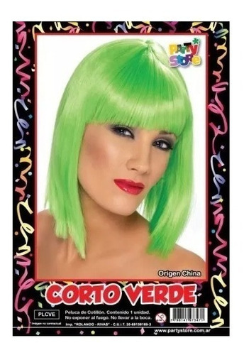 PELUCA CARRE VERDE PARTY STORE