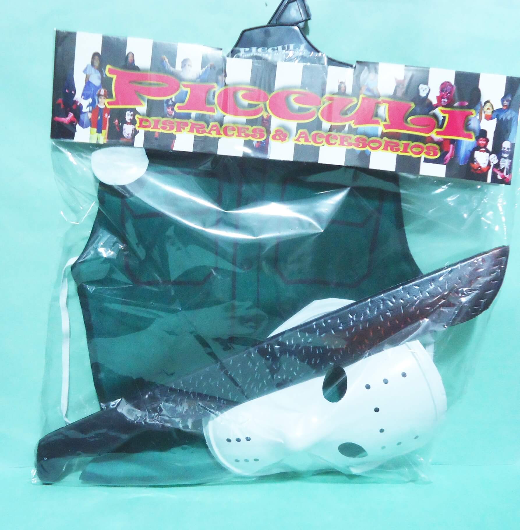 DISFRAZ SET JASON MIC Y MAC