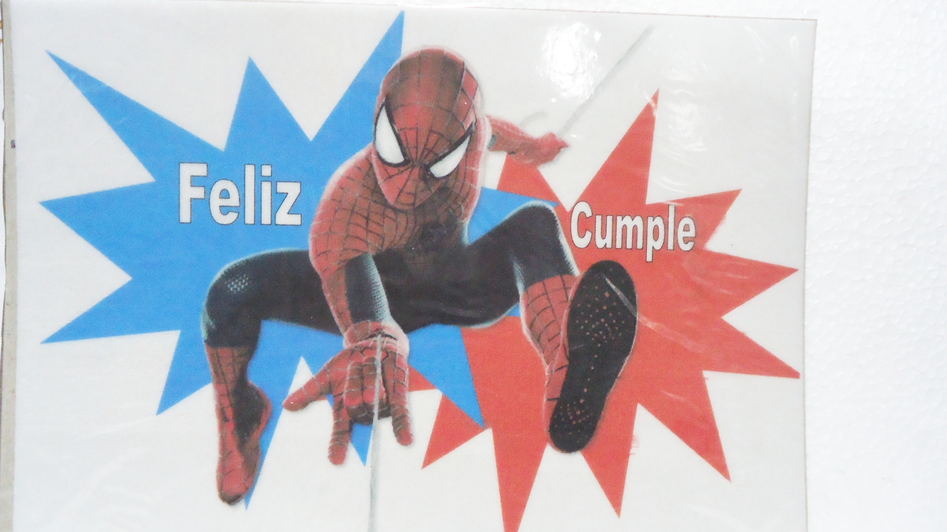 FOTOTORTA COMESTIBLE HOMBRE ARAÑA