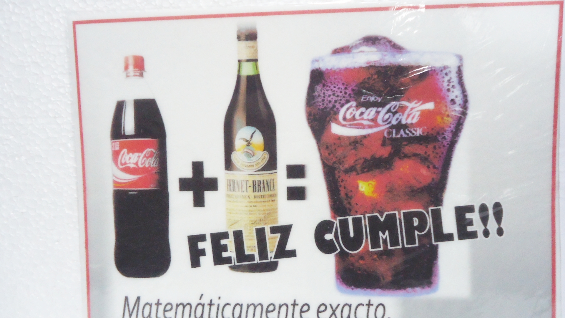 FOTOTORTA COMESTIBLE FERNET BRANCA