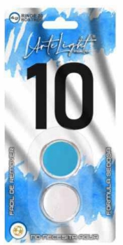 MAQUILLAJE ARTE LIGHT x2 CELESTE-BLANCO