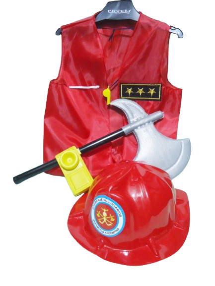 DISFRAZ SET BOMBERO MIC Y MAC