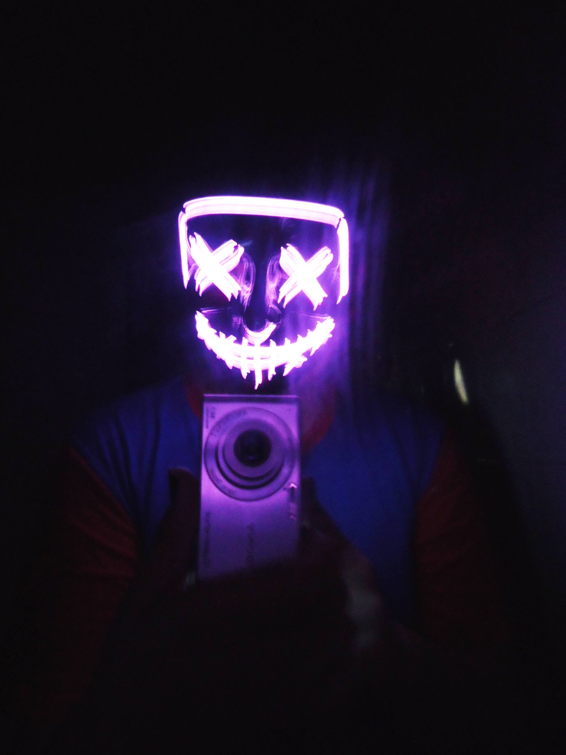 MASCARA LED PURGA(sin pila)