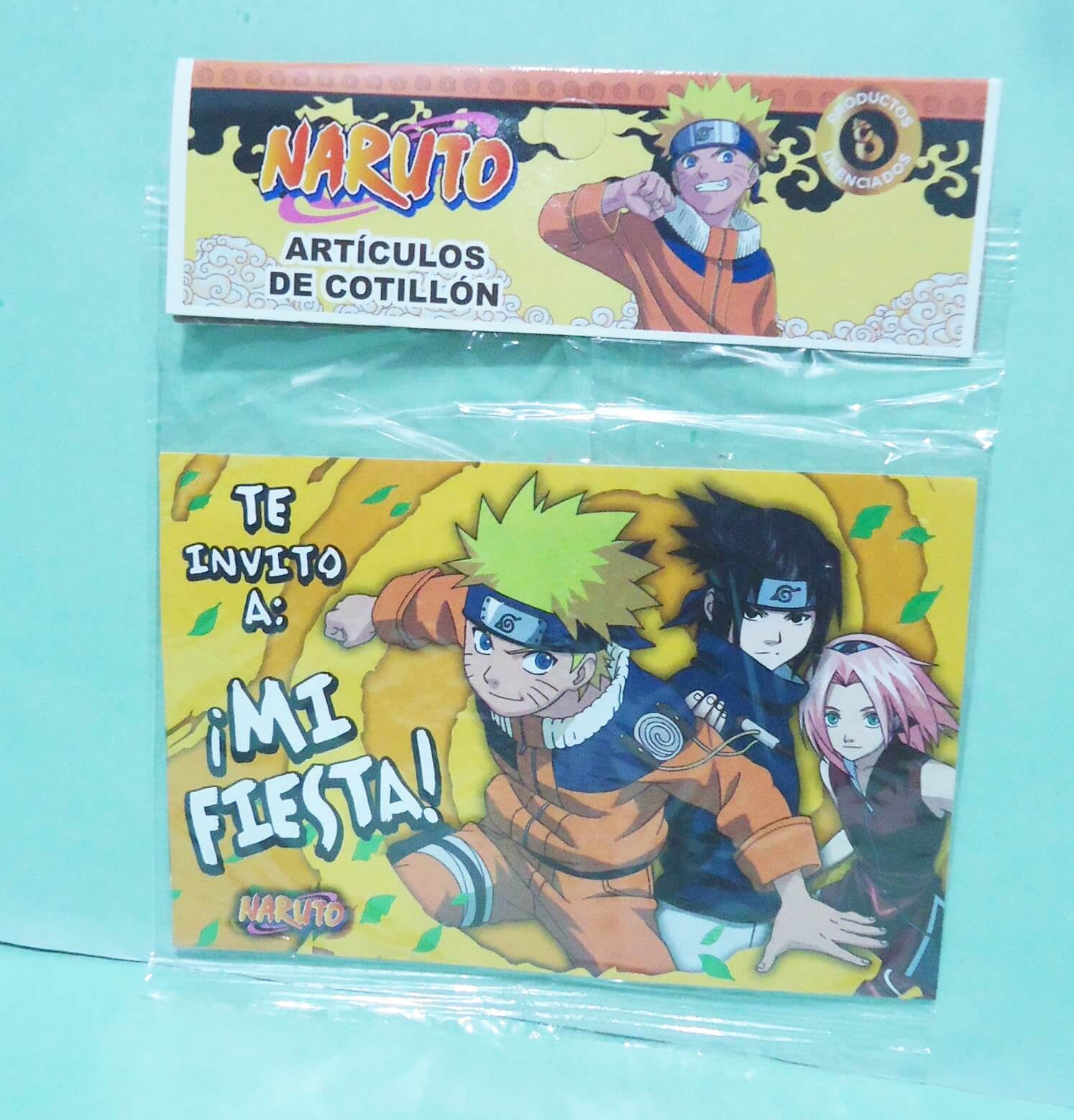 INVITACION X10 OTERO NARUTO