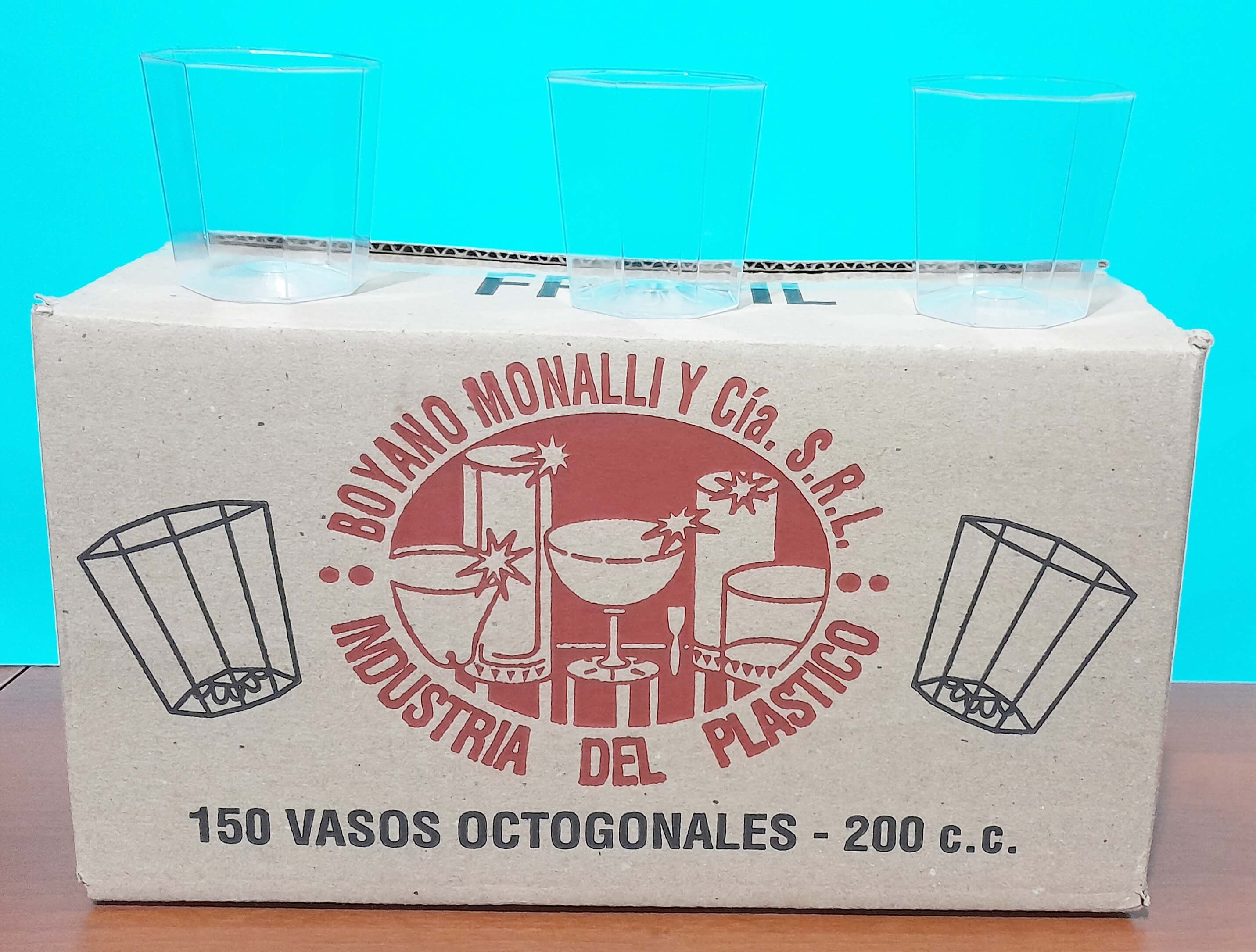 VASO DEGUSTADOR OCTOGONAL CAJA x150