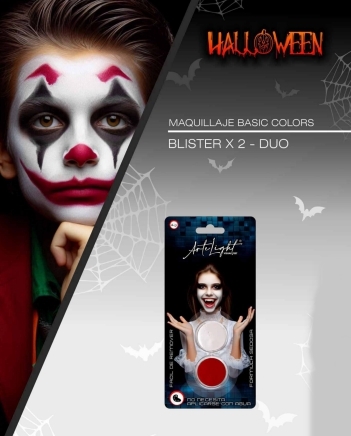 MAQUILLAJE ARTE LIGHT x2 ROJO-BLANCO