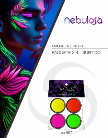 MAQUILLAJE ARTE LIGHT x4 NEON (20gr)