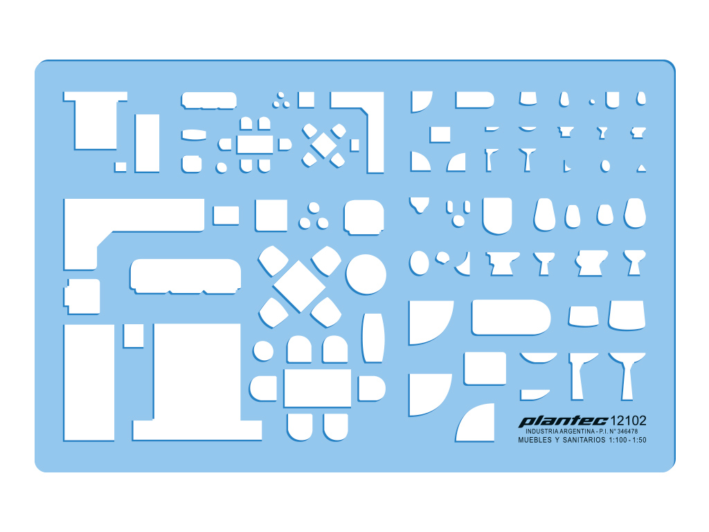 PLANTILLA MUEBLES 1:100