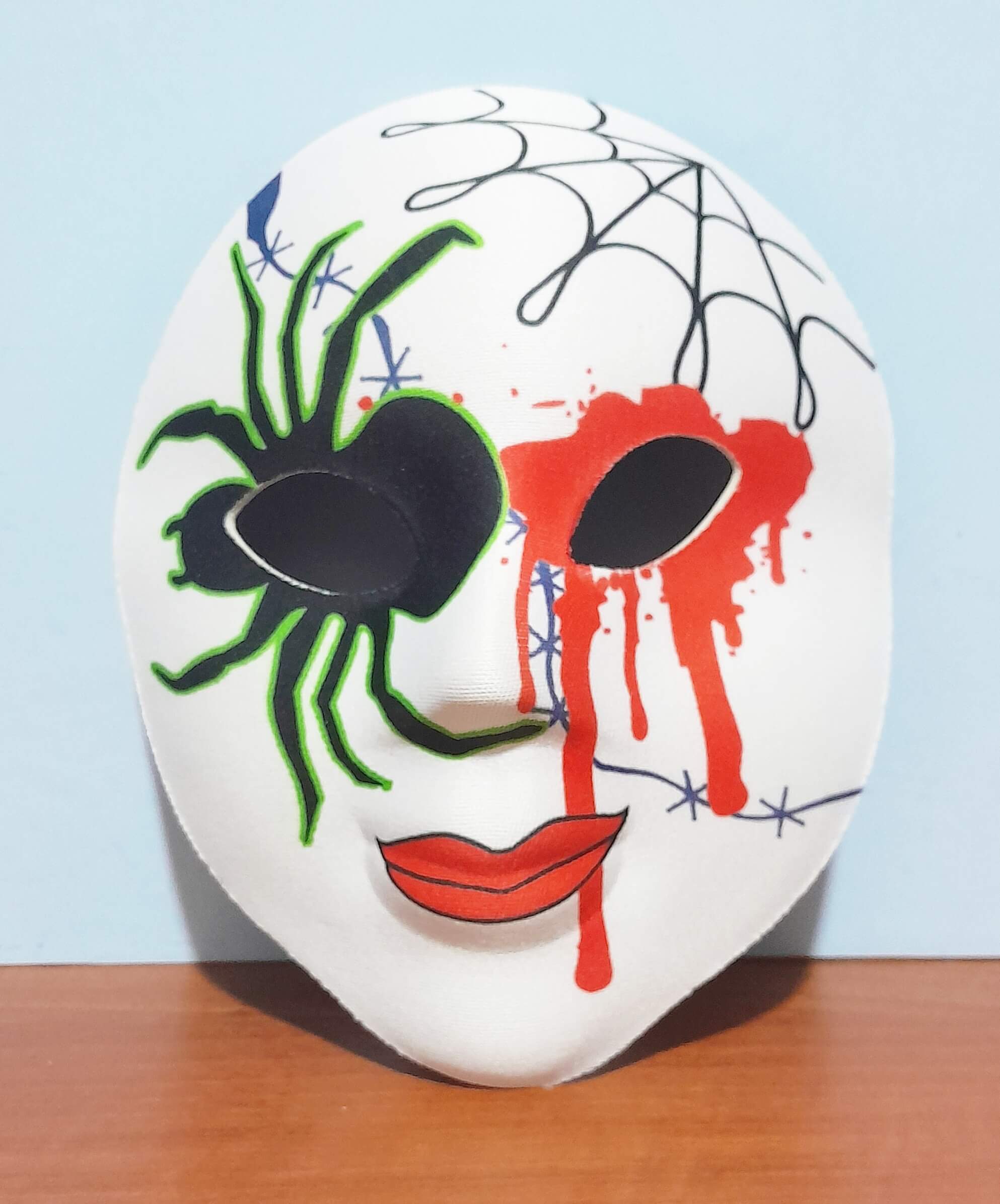 MASCARA RIGIDA DIA DE LOS MUERTOS PAR241