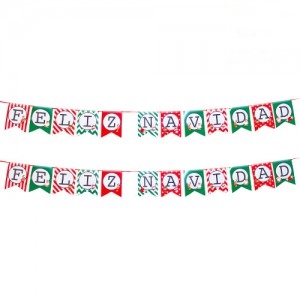 BANDERIN FELIZ NAVIDAD P.STORE
