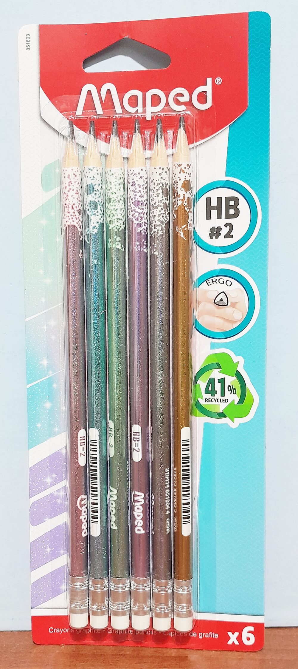 LAPIZ NEGRO MAPED GLITTER HBX6