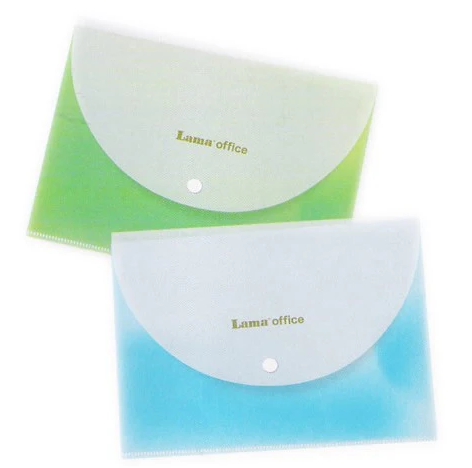 SOBRE PLASTICO A4 C/BOTON +BOLSILLO LAMA