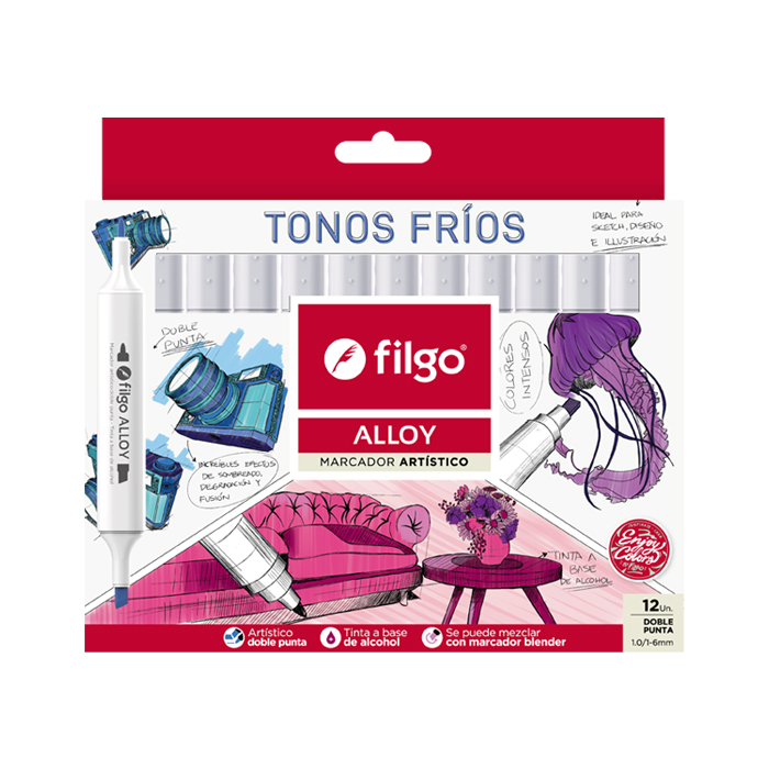 MARCADOR FILGO ALLOY ARTISTICA FRIOX12