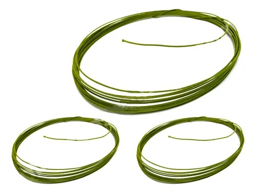 ALAMBRE FORRADO VERDE 1.2 CM X5MT VERDE