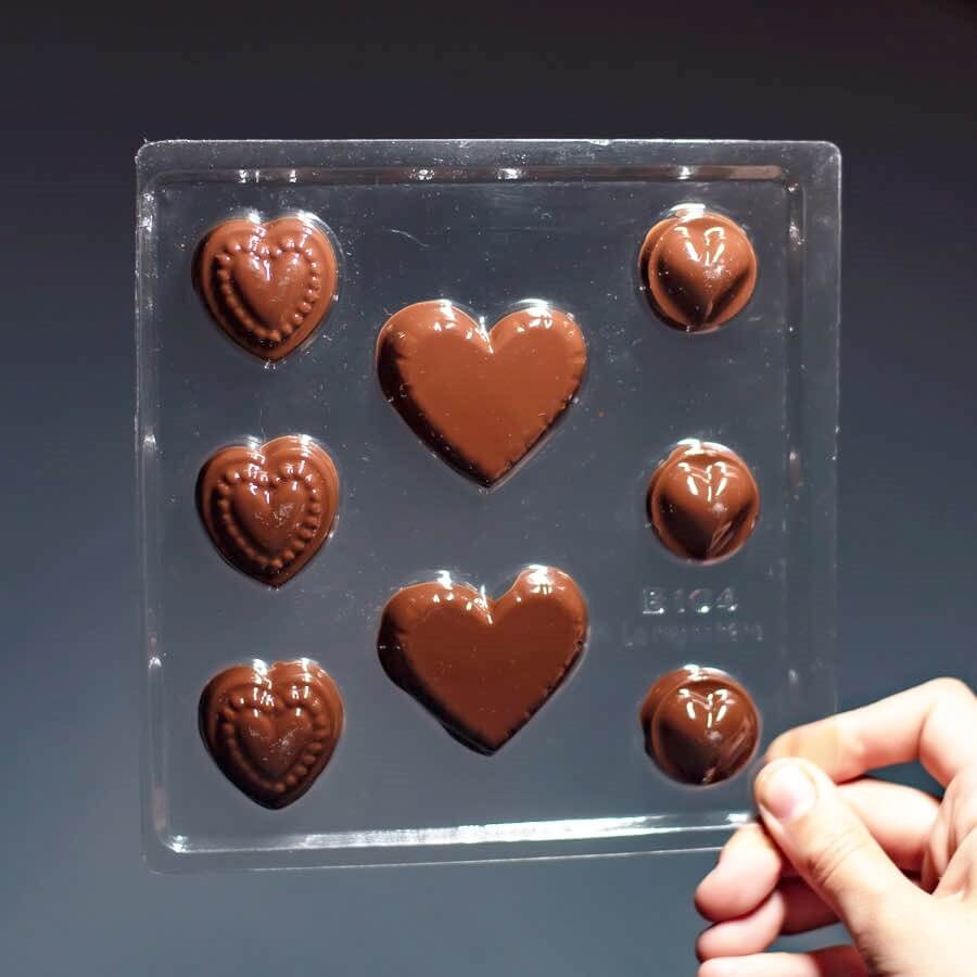 MOLDE PLACA BOMBON CORAZON B104