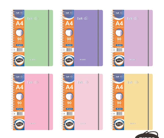 CUADERNO A4 RIDEO PPP SOFT X90HJS=