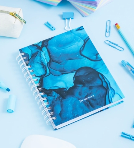 CUADERNO A5 BE POSITIVE MARMOL