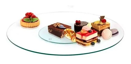 POSATORTA GIRATORIO VIDRIO 25 CM
