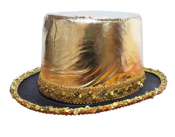 SOMBRERO GALERA DORADO GLITTER GO228