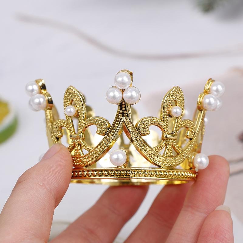 ADORNO DE TORTA CORONA MINI DORADO 10402