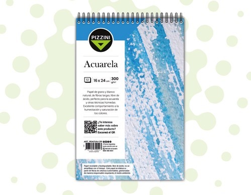 BLOCK DIBUJO 16X24 300GR 12HSPIZZINI ESP