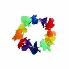 CORONA/PULSERA HAWAIANO FLUOR x1