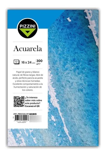 BLOCK DIBUJO 16X24 300GR 12HSPIZZINI EMB