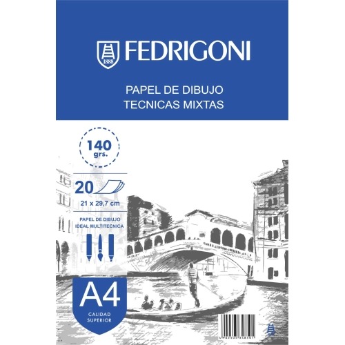 BLOCK DIBUJO A4 X20HJS X 140GR FRE640998