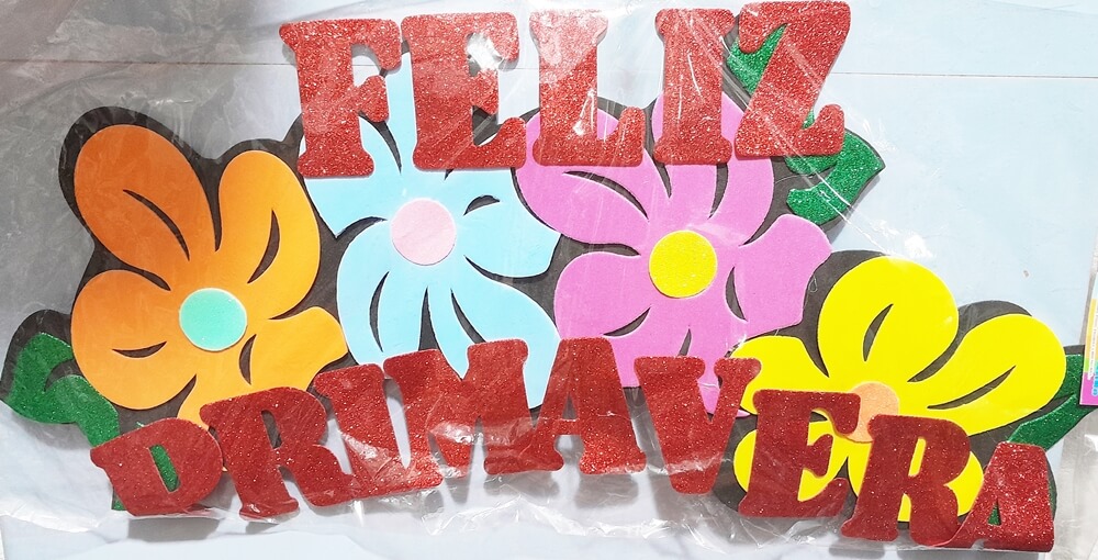 CARTEL FLORES GOMA EVA NISSI