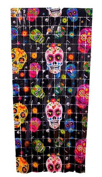 CORTINA HALLOWEEN 1X2 CALACA