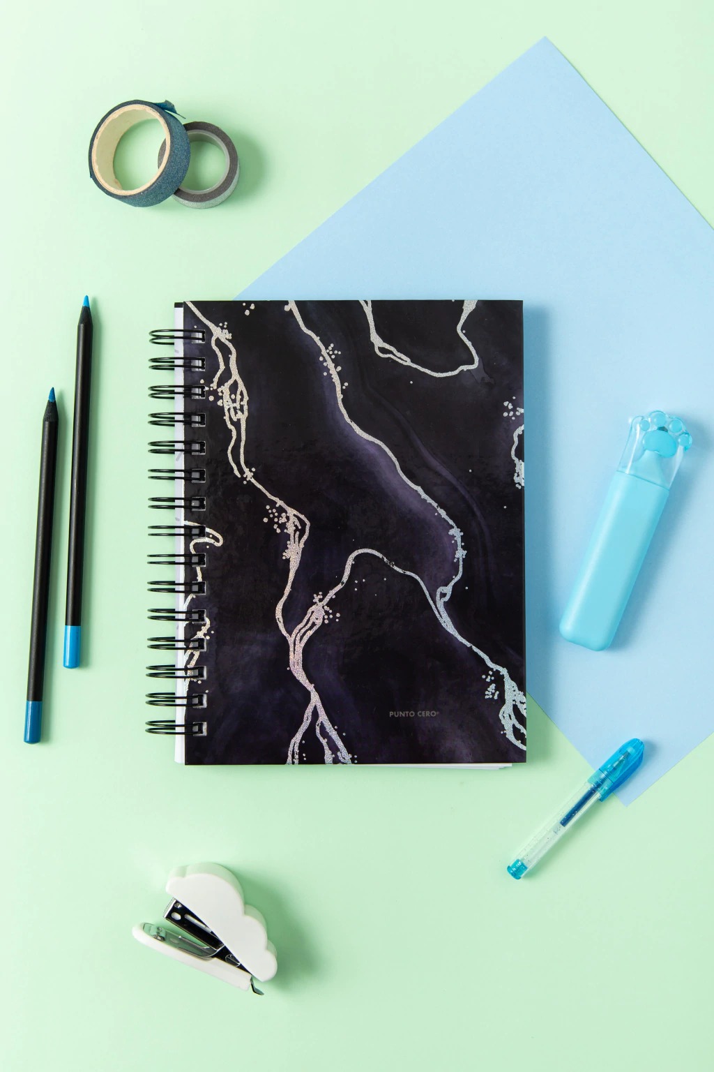 AGENDA CUADERNO PUNTO CERO SHINY MARBLE