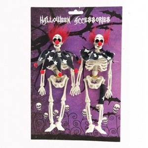 SET ESQUELETO PAYASO COLGAR x2  HD606