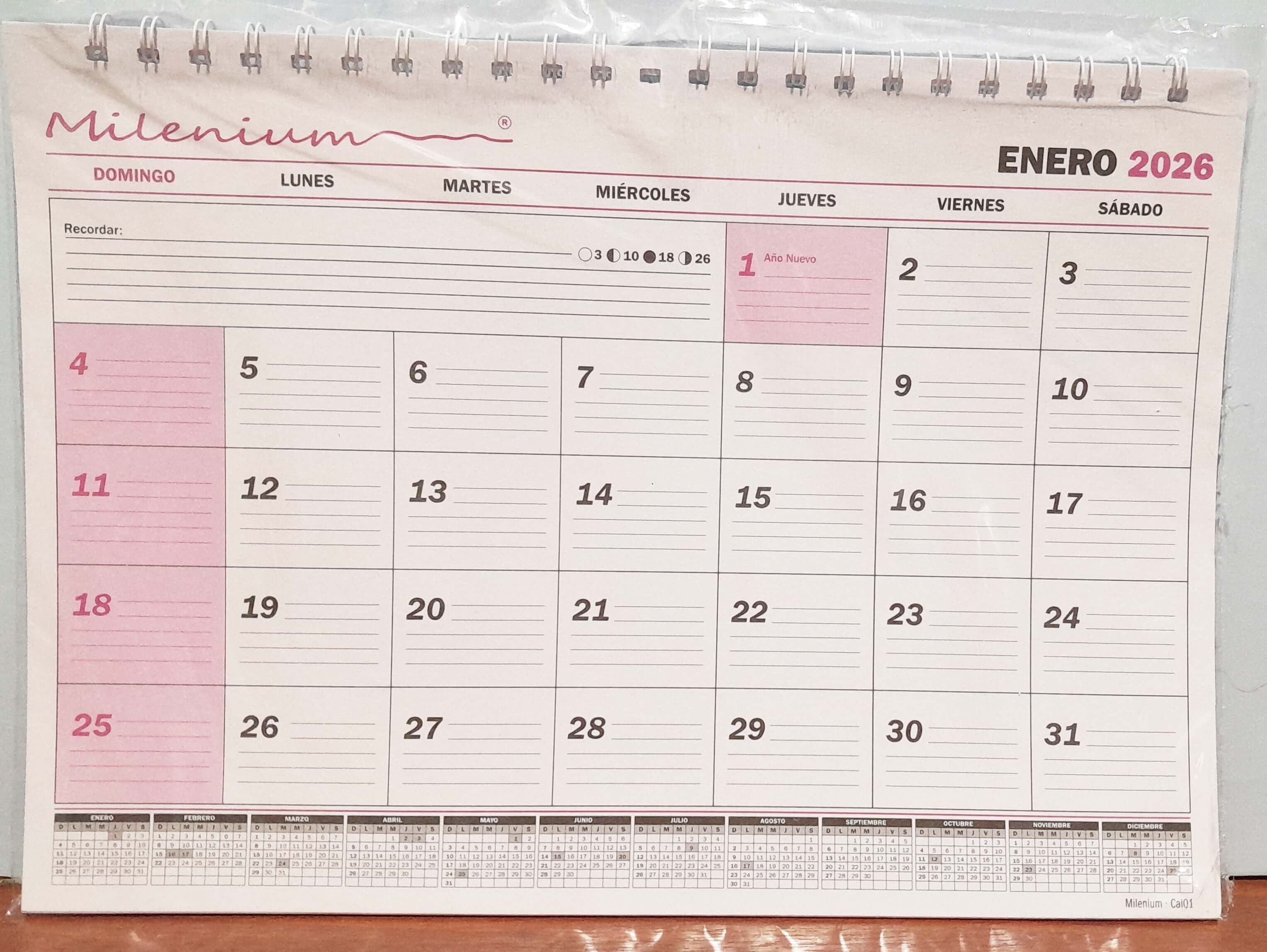 PLANIFICADOR 2026 XMES A5(15X21) ESPI