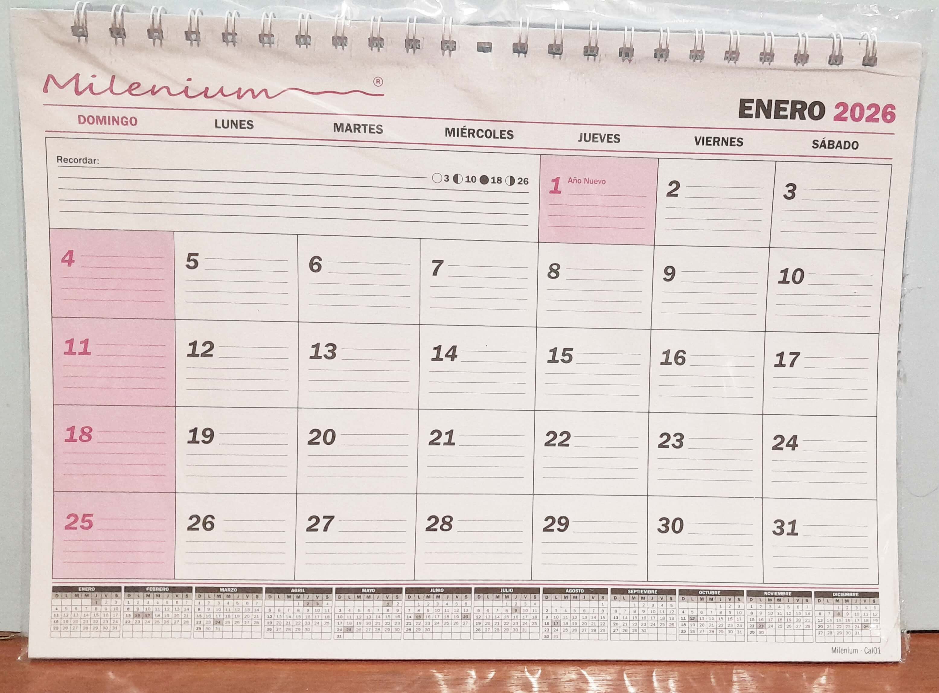 PLANIFICADOR 2026 XMES OFICIO(23X32 ESPI
