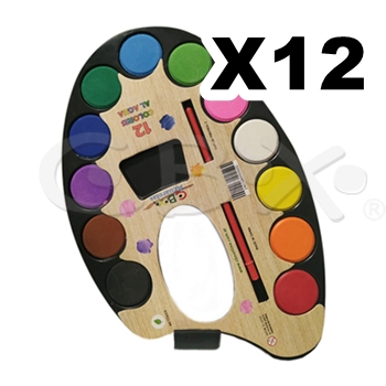ACUARELA CBX X12 PALETA - PACK X12