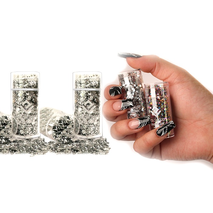 MAQUILLAJE PINTAFAN ESCAMAS PLATA 995-01