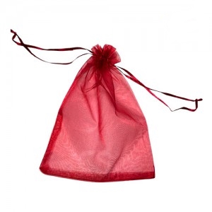 BOLSA DE ORGANZA 15x20 x12 P.STORE ROJO