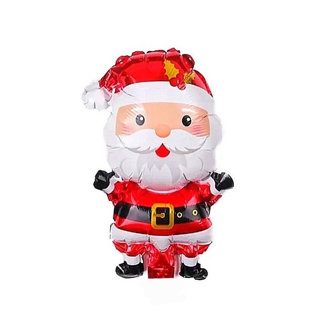 GLOBO METALIZADO NAVIDAD PAPA NOEL 35CM