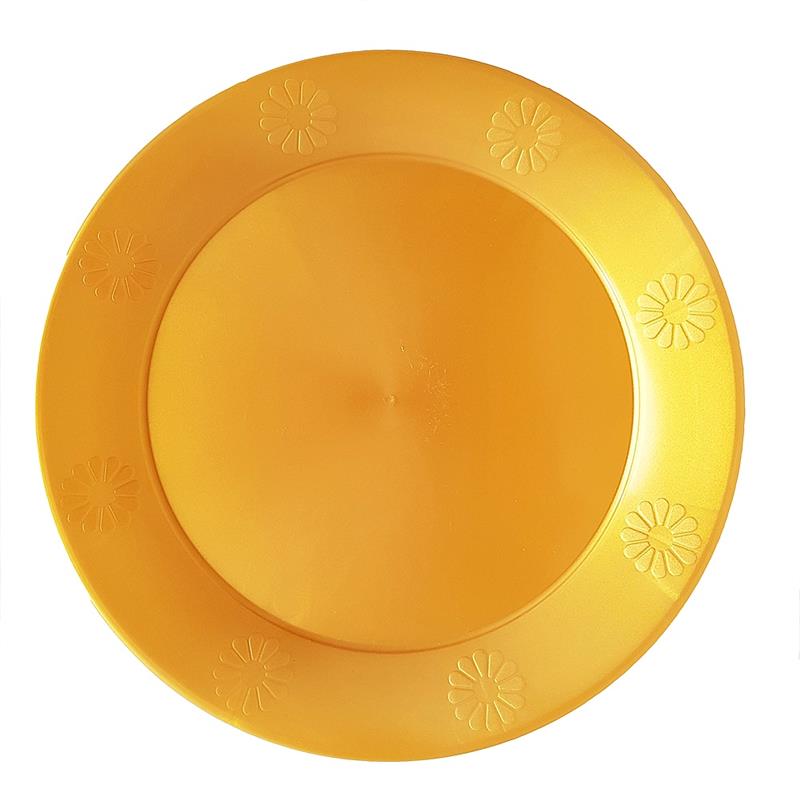 PLATO RIGIDO CHICO 17cm DORADO x10